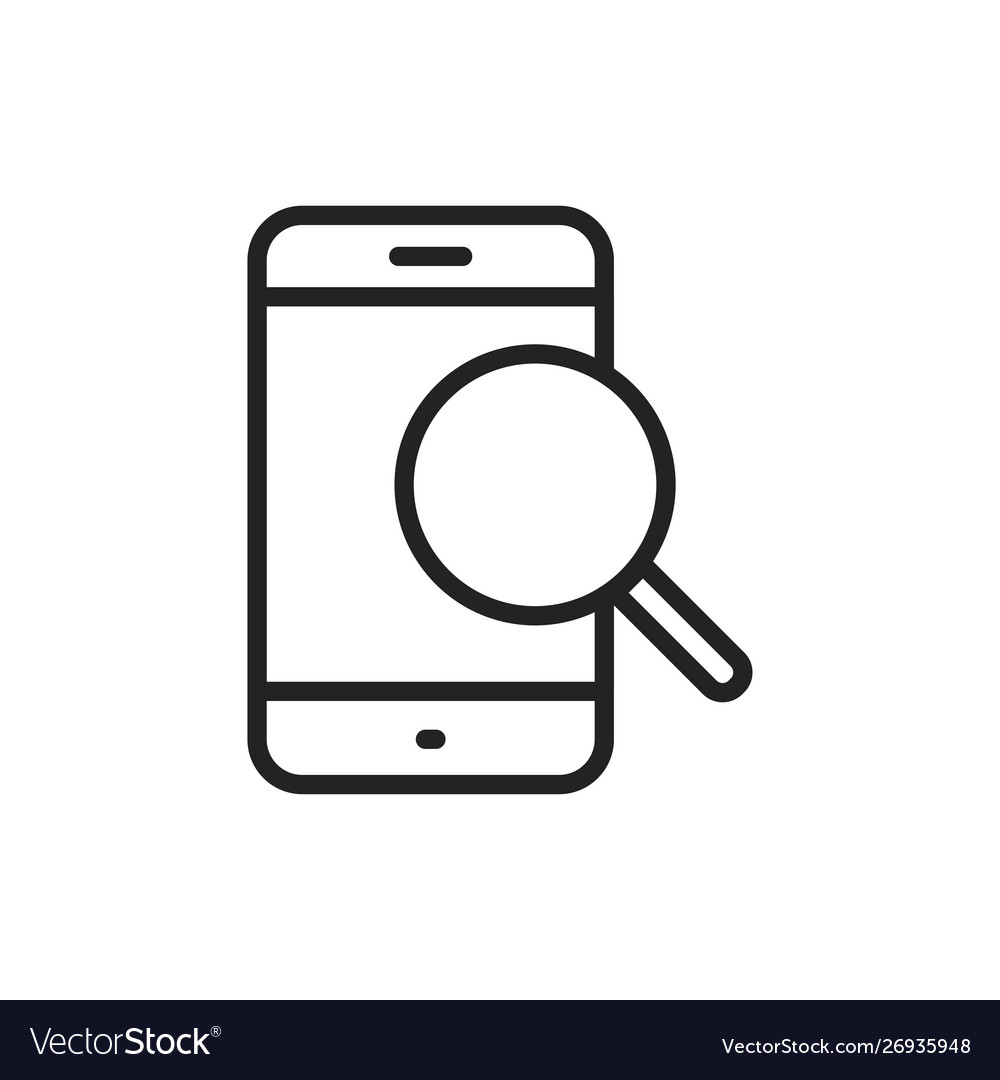 Search web icons in line style seo analytics vector image Search web icons in line style seo analytics