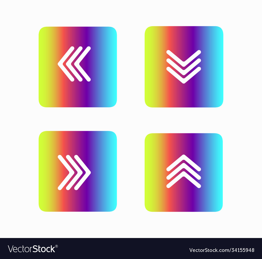 Set icons pointer arrows vector image Set icons pointer arrows