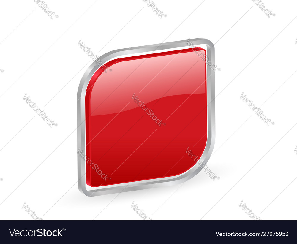 3d red shape icon