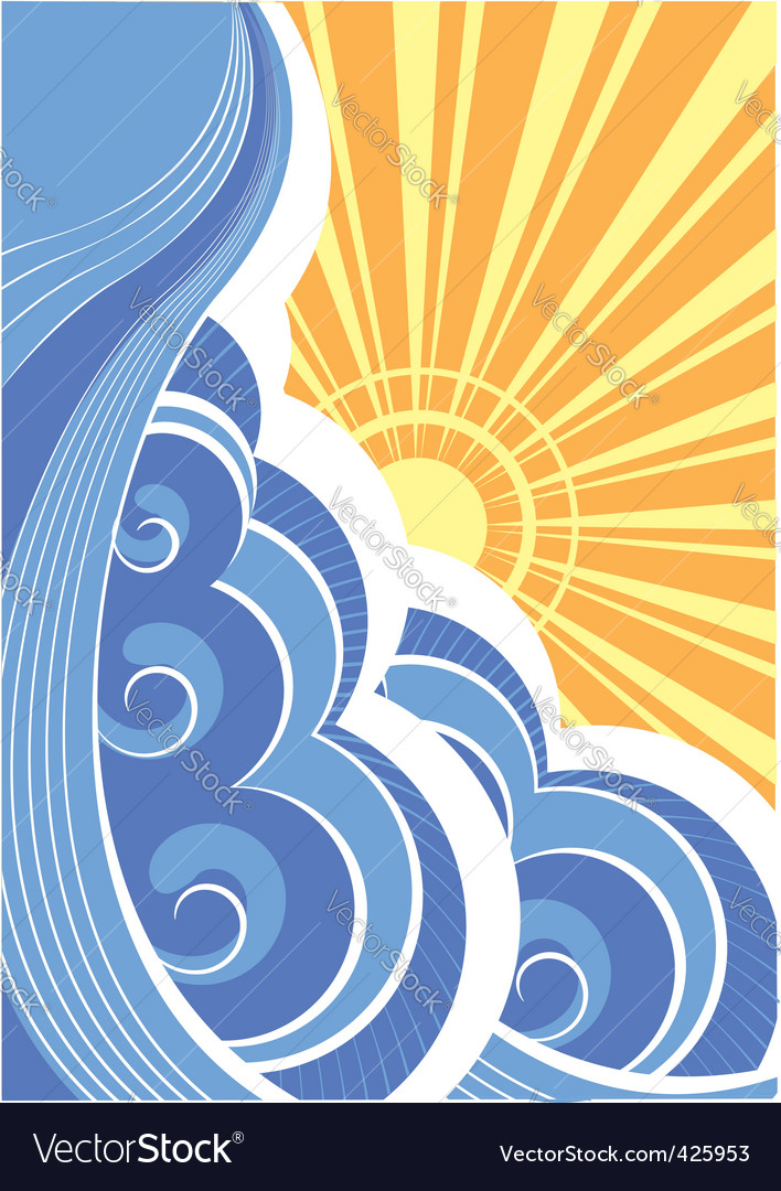 Abstract landscape Royalty Free Vector Image - VectorStock
