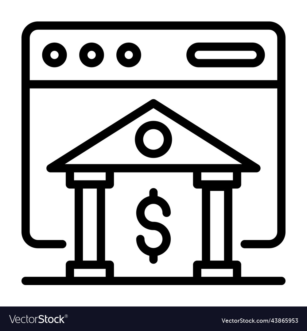 Banking website Royalty Free Vector Image - VectorStock