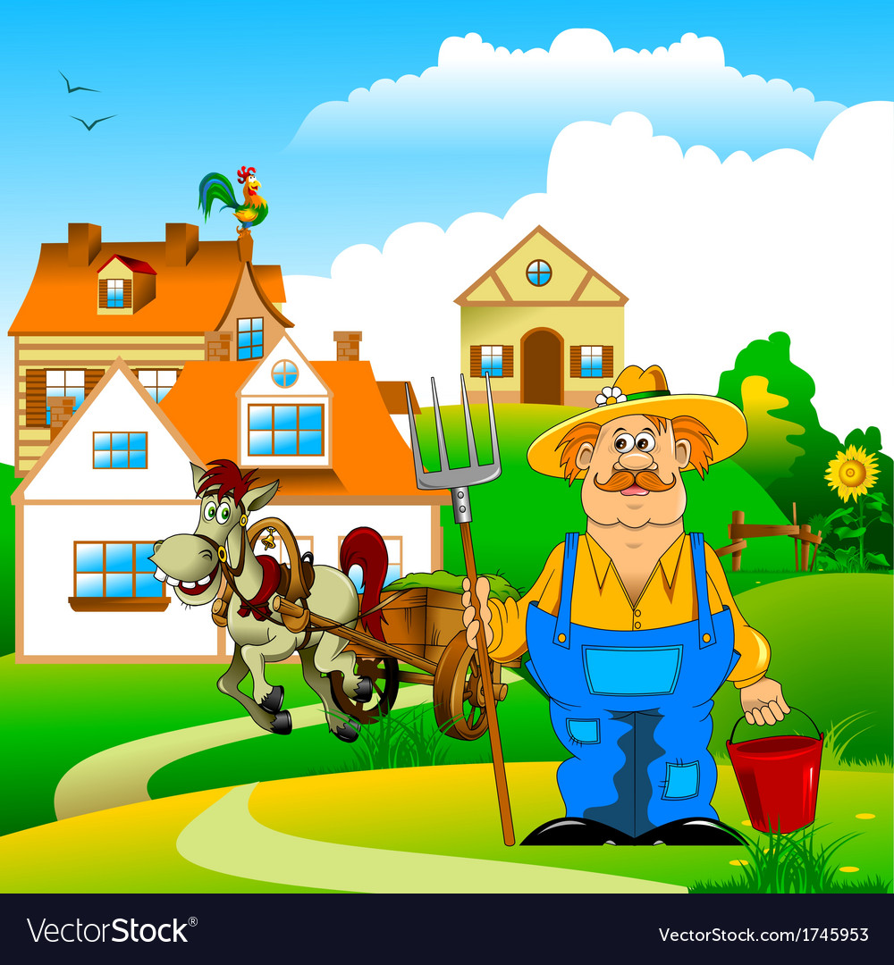 Cartoon farmer