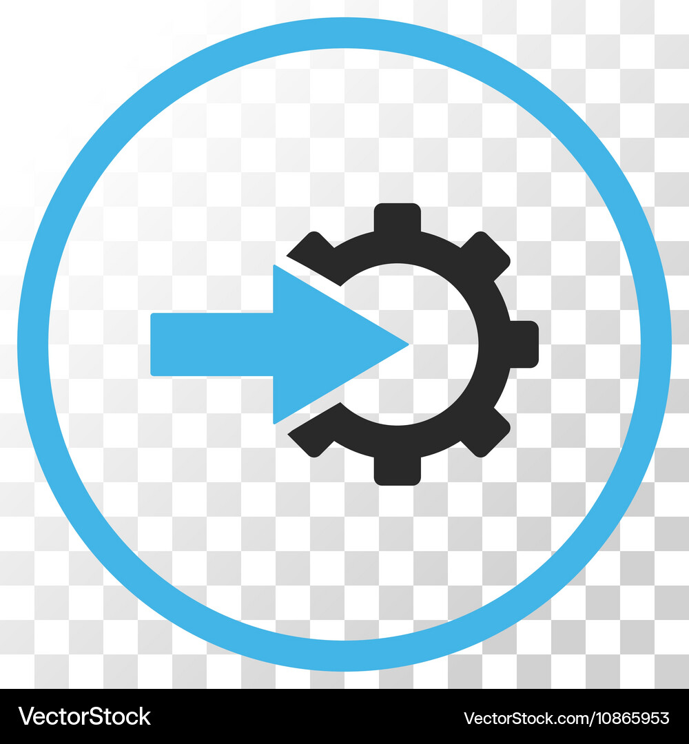Cog integration icon Royalty Free Vector Image