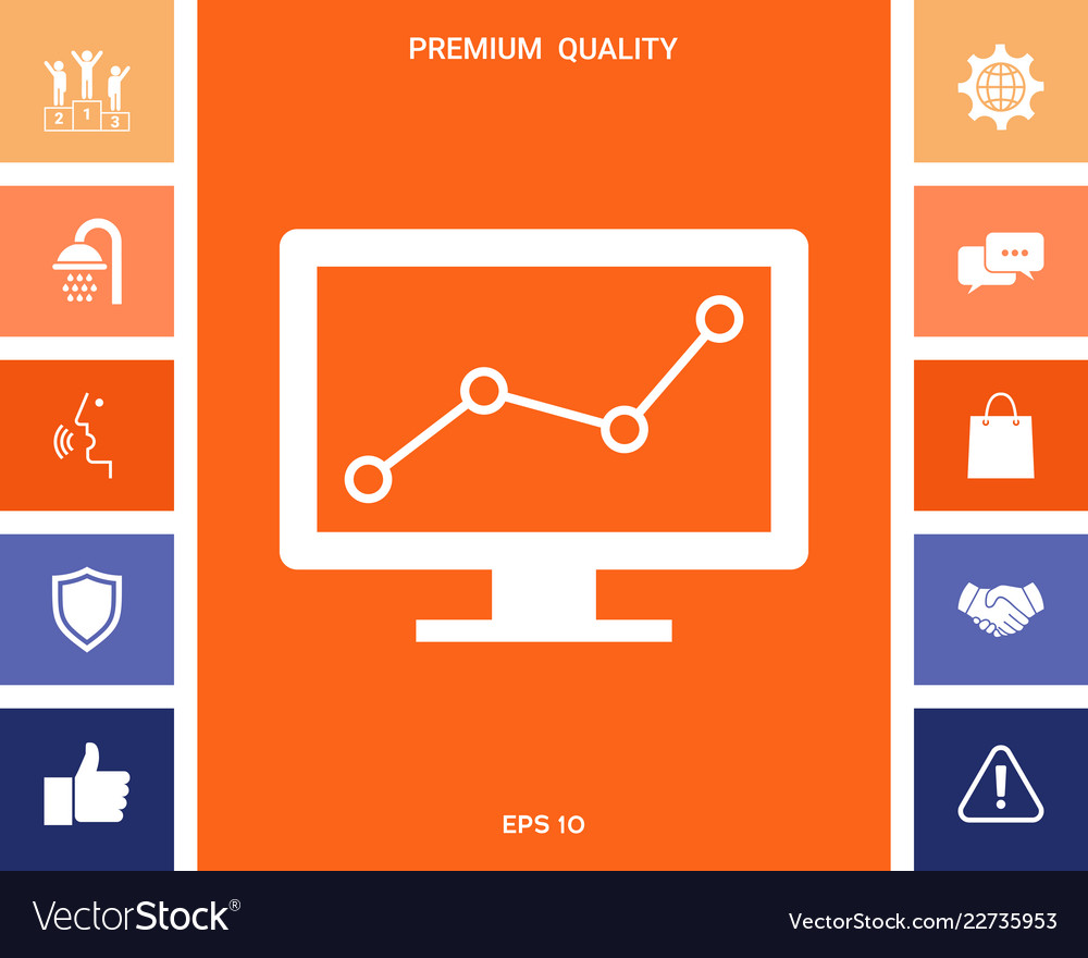 Computer monitors with graph