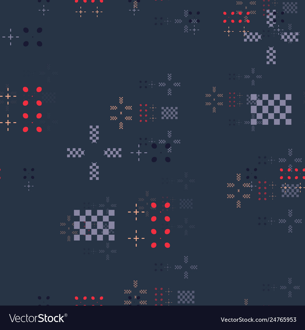 Geometric random seamless pattern