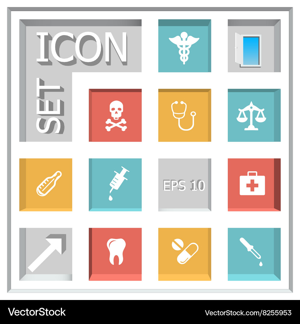 Icon set Royalty Free Vector Image - VectorStock