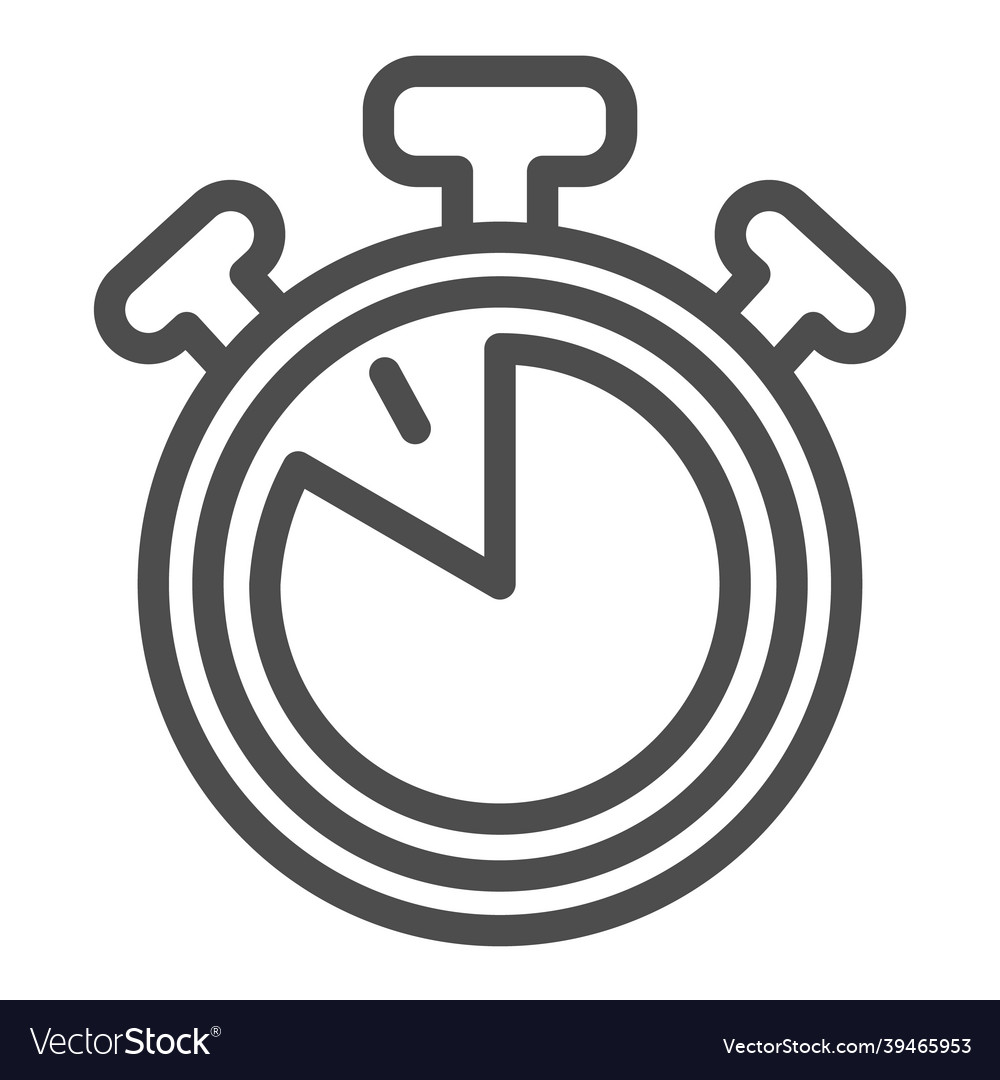 Stopwatch with buttons 50 seconds timer vector image Stopwatch with buttons 50 seconds timer