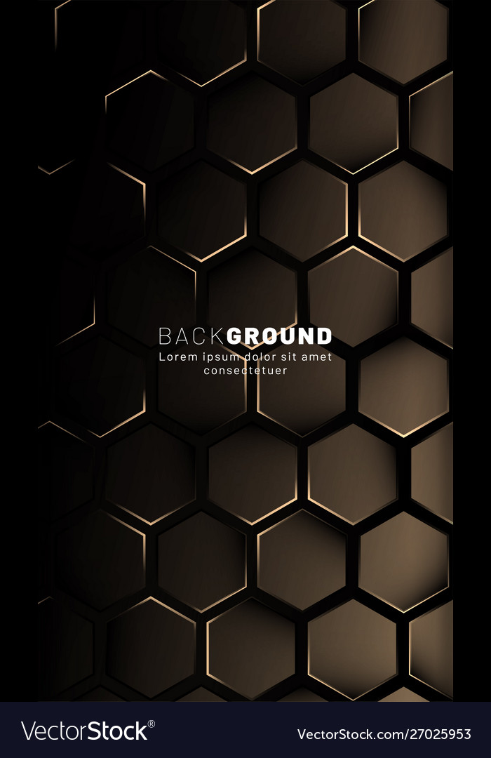 Vertical hexagon background gradient color light vector image Vertical hexagon background gradient color light