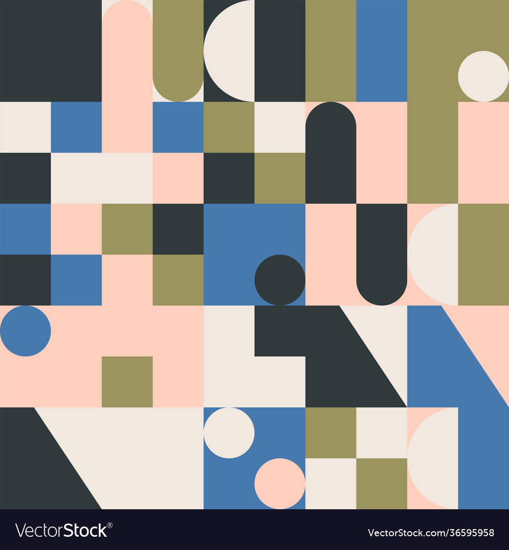 Abstract geometry pattern artwork vector image Abstract geometry pattern artwork