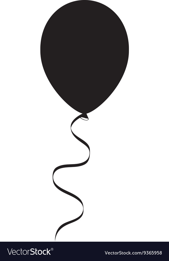 Balloons party isolated design