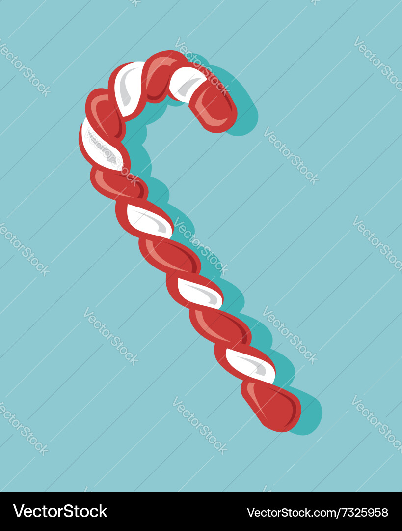 Candy cane image Royalty Free Vector Image - VectorStock