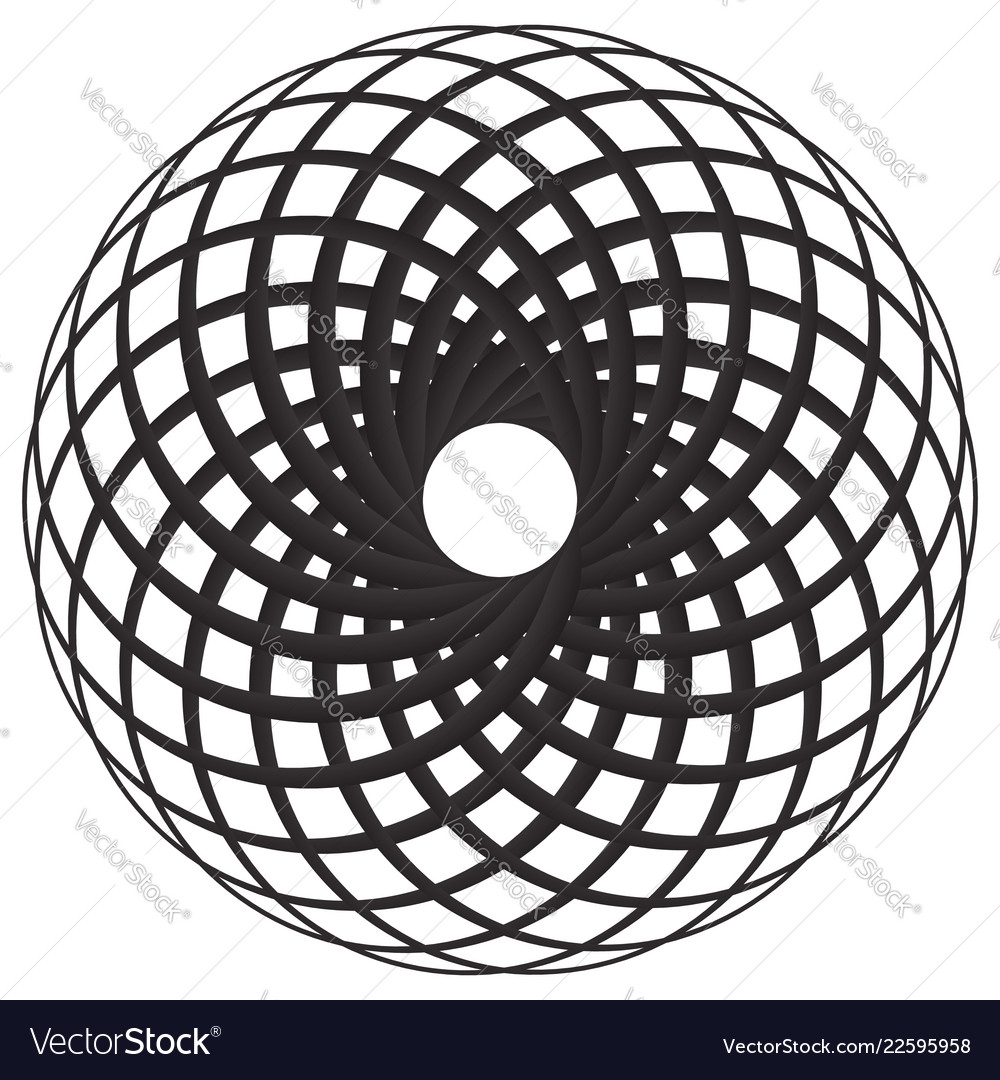 Circular geometric motif element concentric Vector Image Circular geometric motif element concentric
