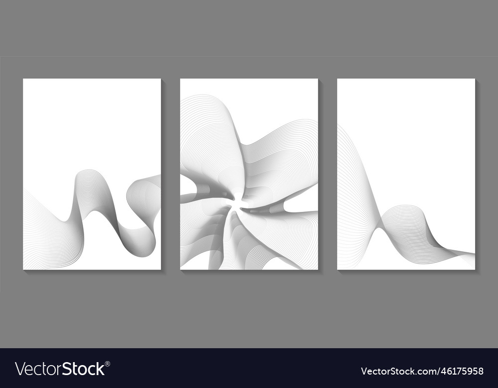 Covers set with minimal design vector image Covers set with minimal design