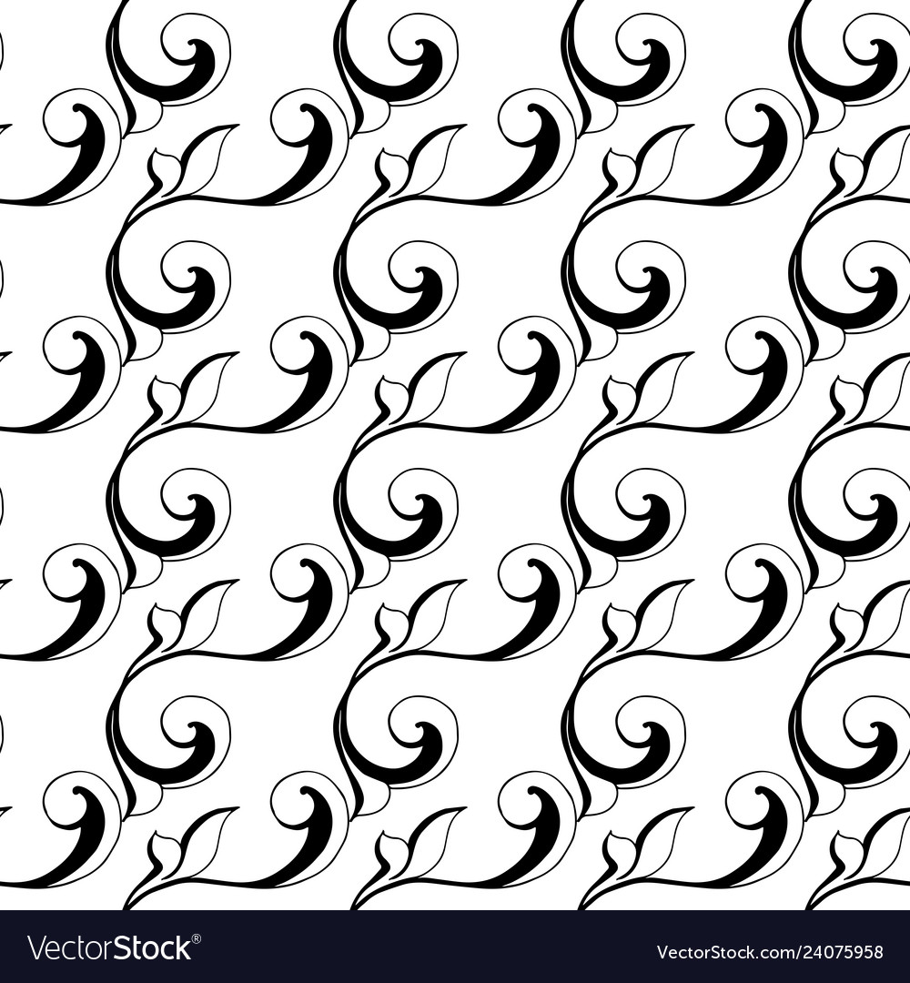 Vintage baroque ornament vector image Vintage baroque ornament