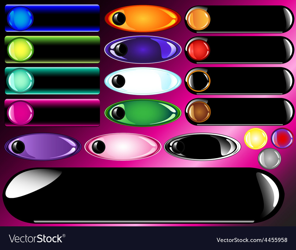 Web buttons and bars