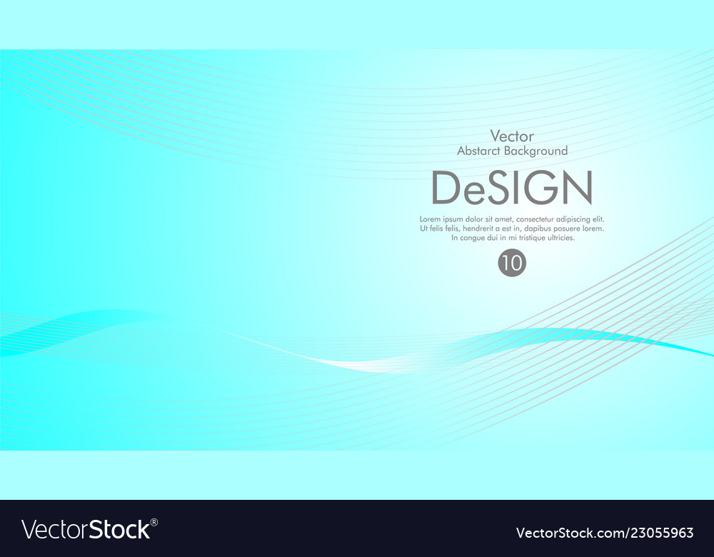 Abstract background color flow waved lines stock