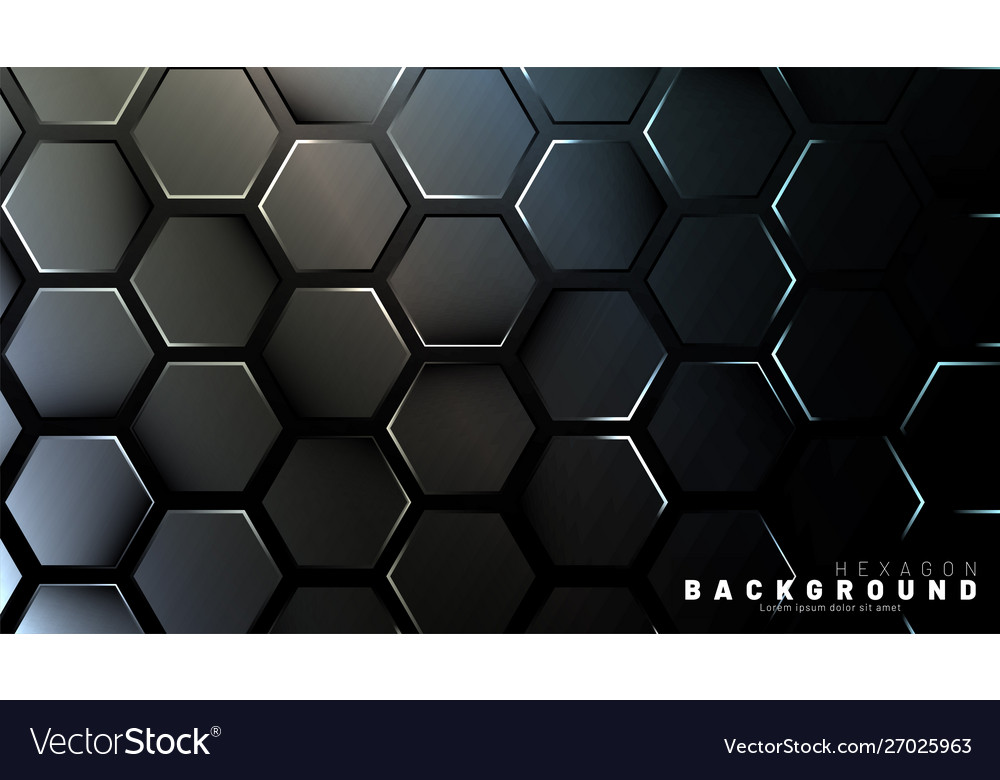 Abstract hexagon gradient colorful light pattern vector image Abstract hexagon gradient colorful light pattern