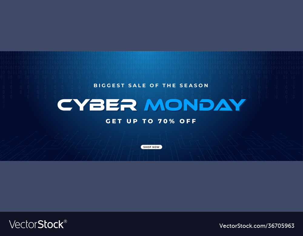 Biggest sale season cyber monday header