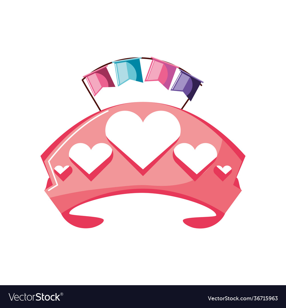 Birthday tiara decoration Royalty Free Vector Image