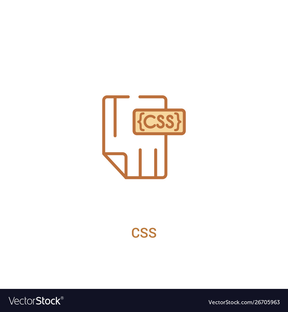CSS Code Icon - Einfache Linie