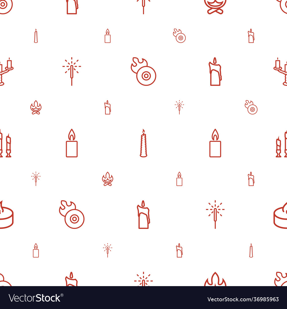 Flame icons pattern seamless white background