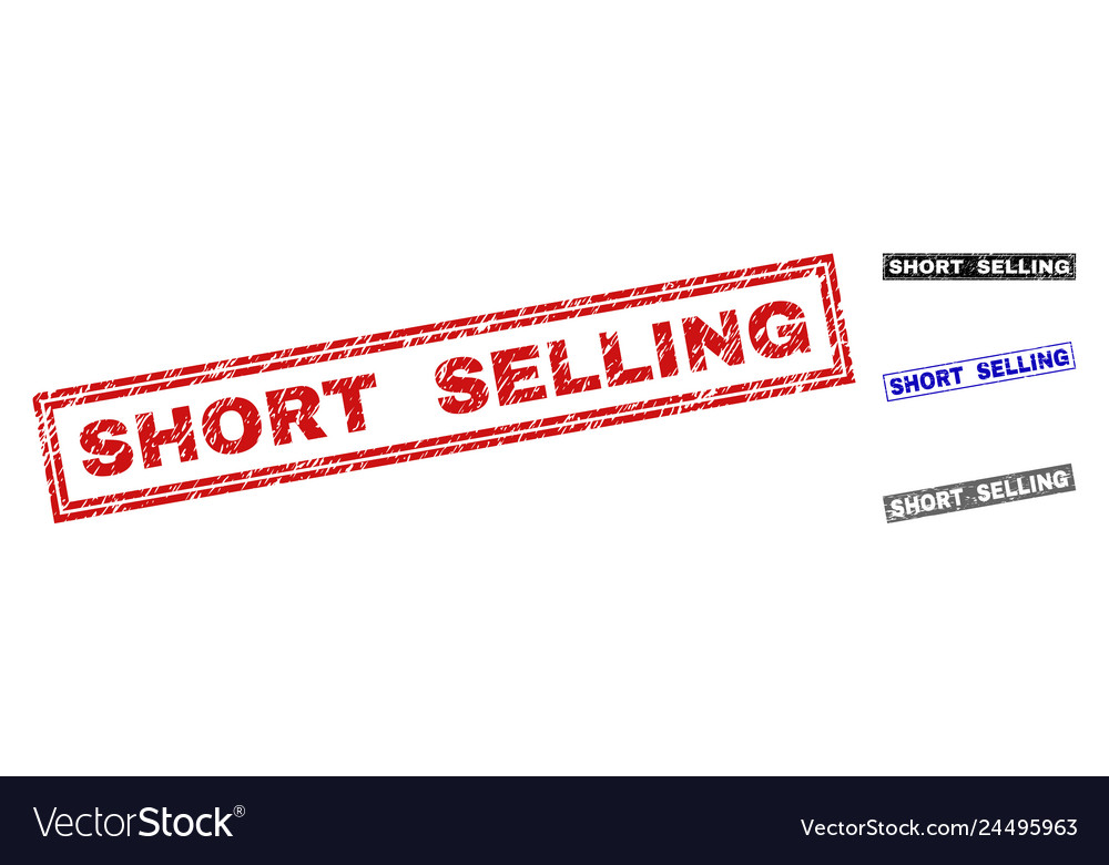 Grunge short selling scratched rectangle