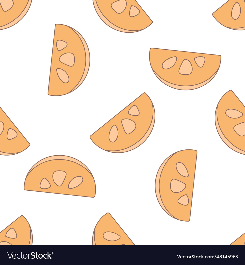 Lemon slice citrus yellow lime background pattern vector image Lemon slice citrus yellow lime background pattern