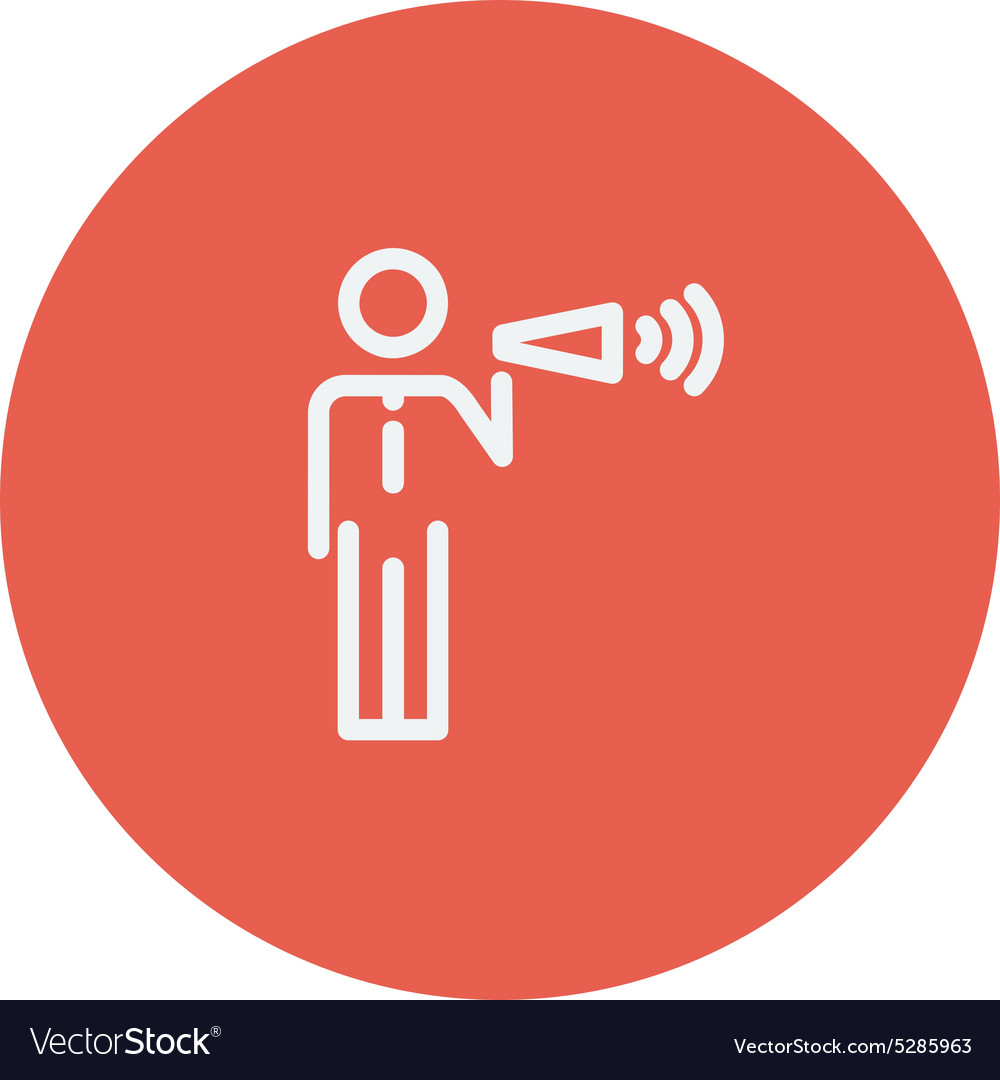 Megaphone Icon - Speech Communication