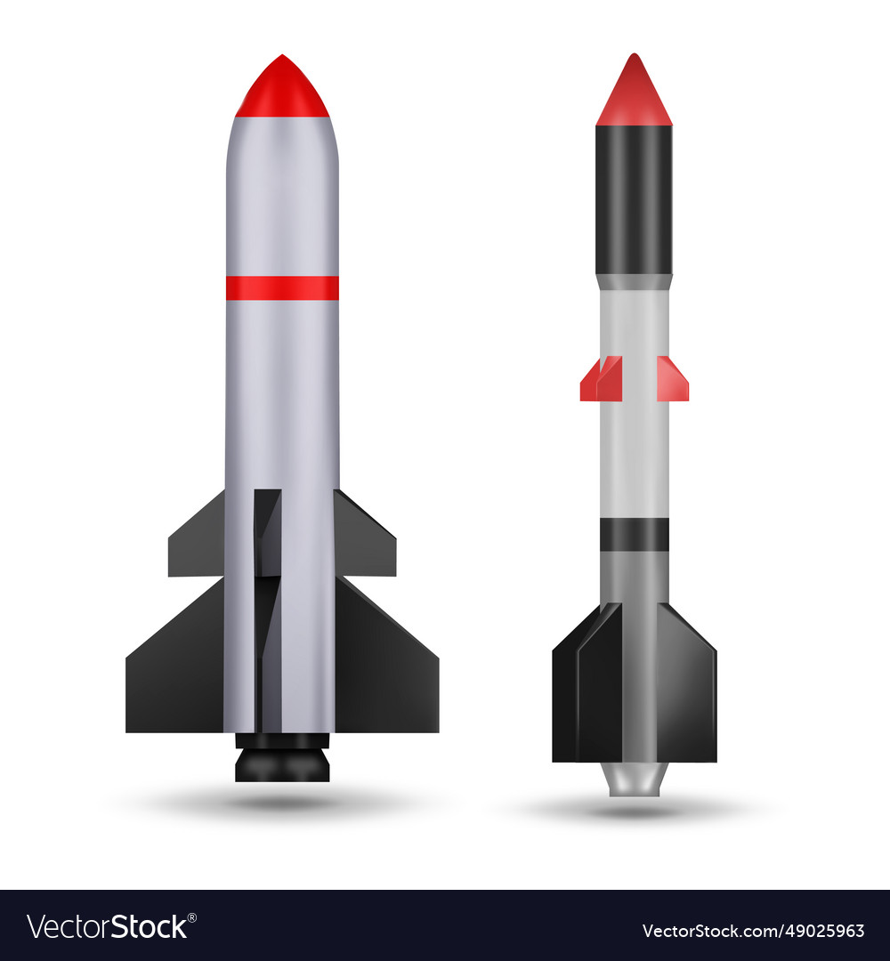 Military missiles icon Royalty Free Vector Image