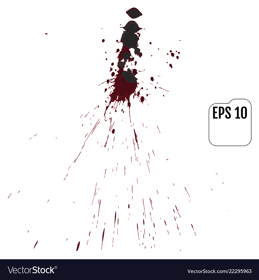 Realistic Blood Splatters - Red Drops & Blobs