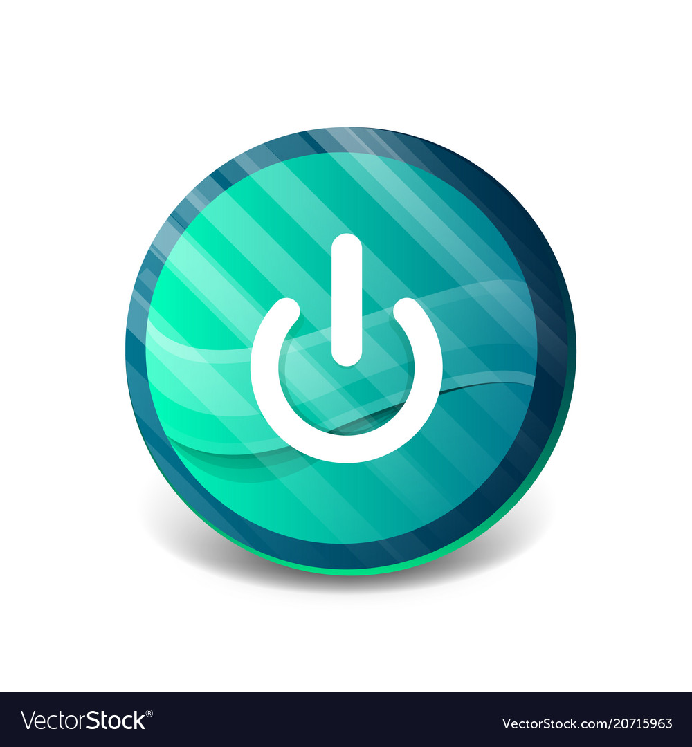 Starten Sie die Power-Taste ui-Symbol-Design auf Off-Symbol