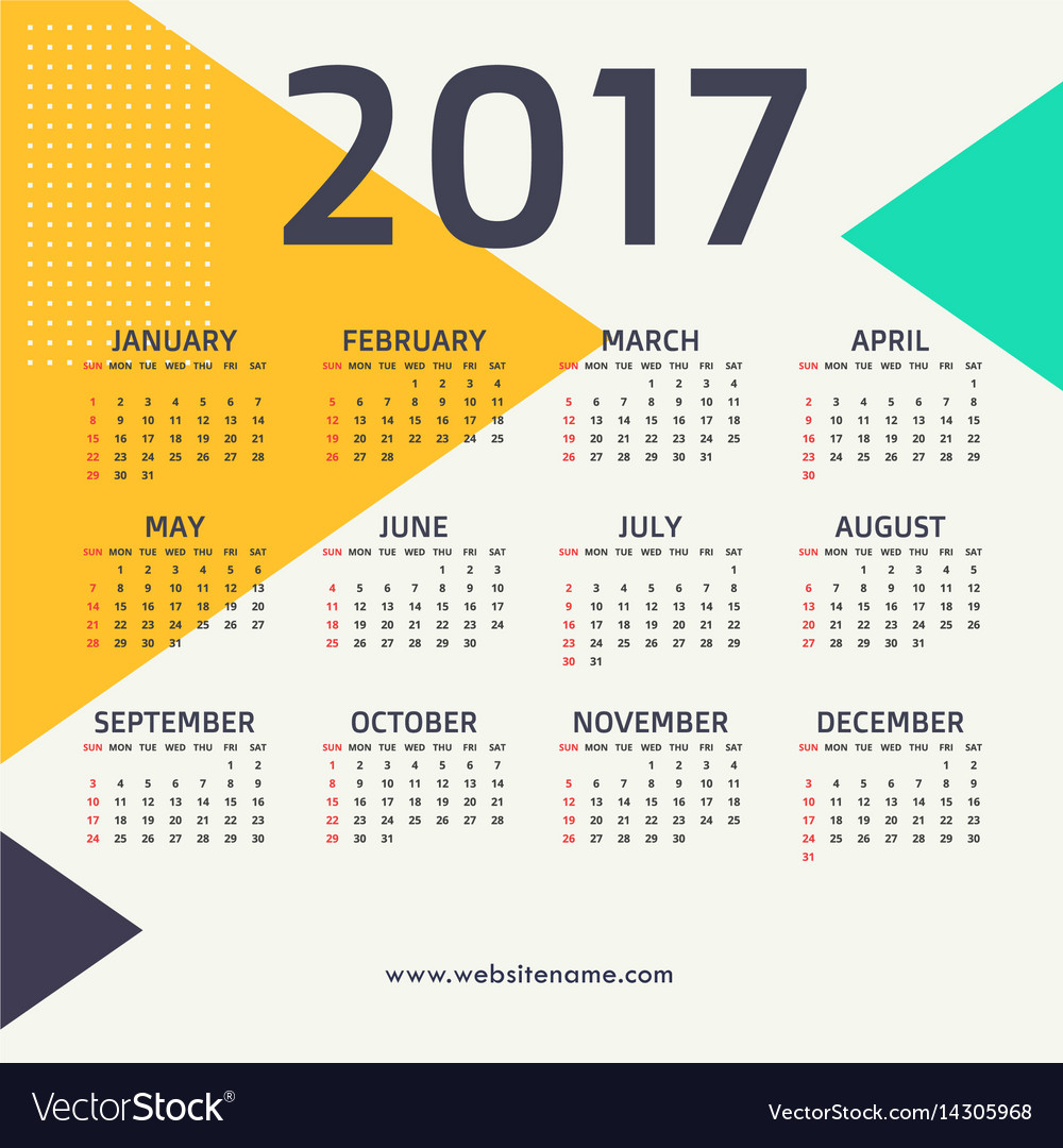 2017 new year design with triangle shapes