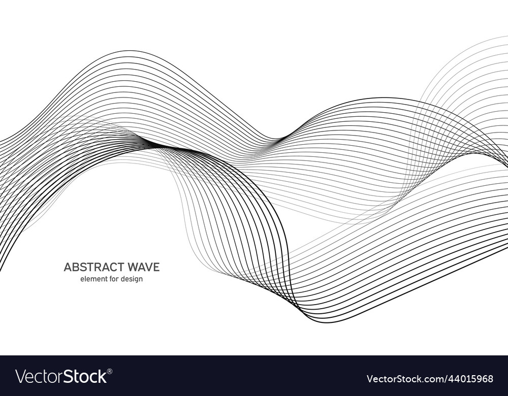 Abstract wave element for design digital Vector Image Abstract wave element for design digital