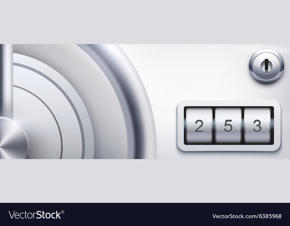 Background with safe and cipher code