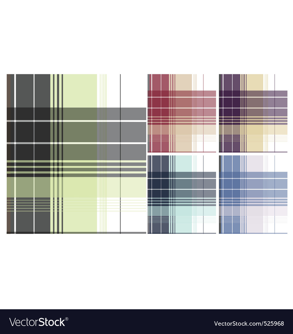 Check pattern collection Royalty Free Vector Image