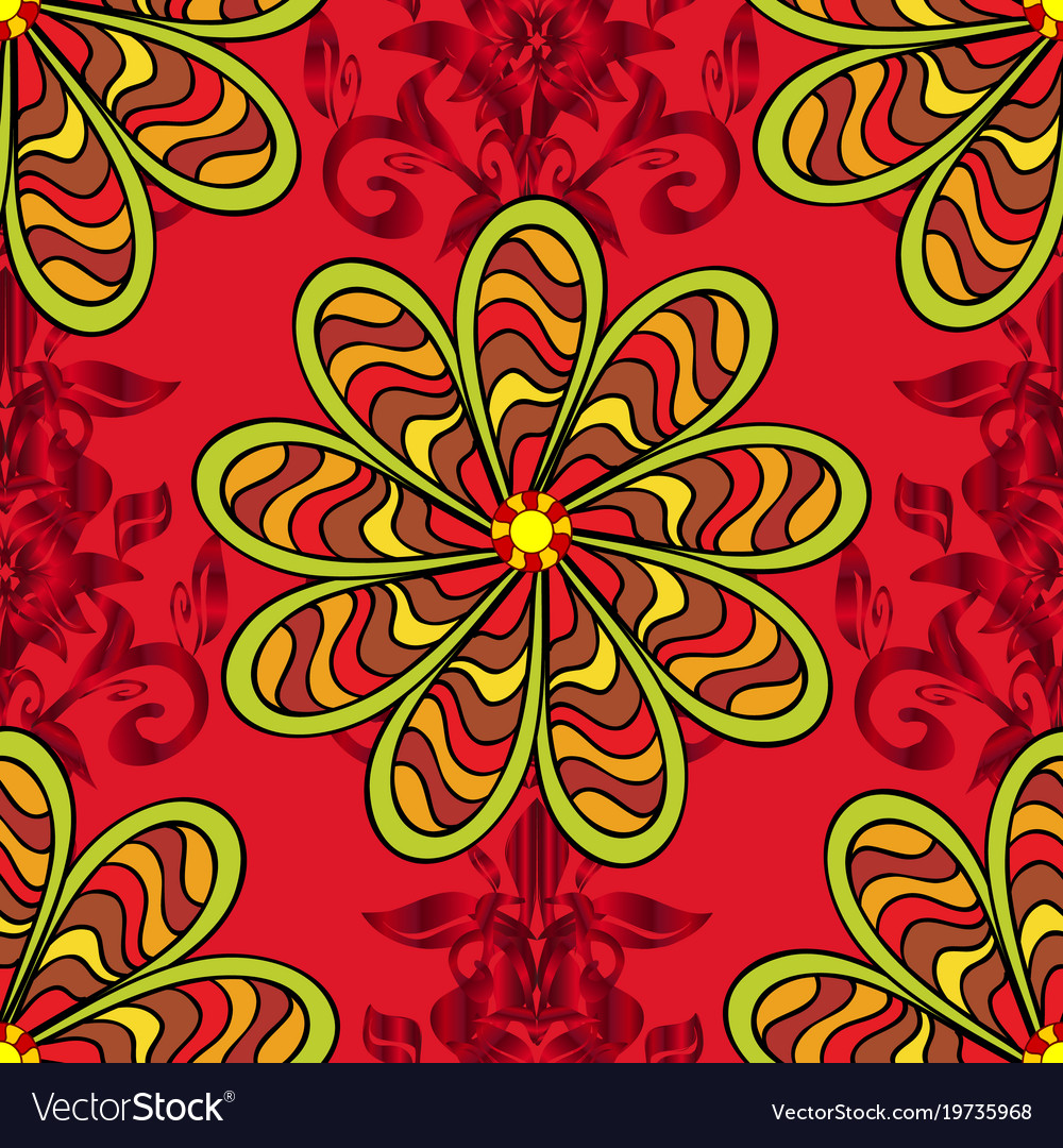 Colour spring theme seamless pattern background