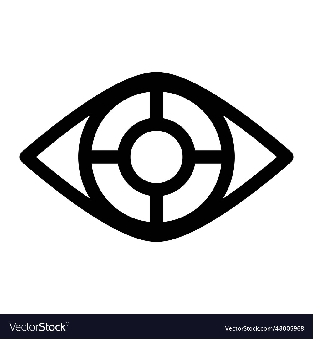 Cybernetic ocular device to improve gaming Vector Image