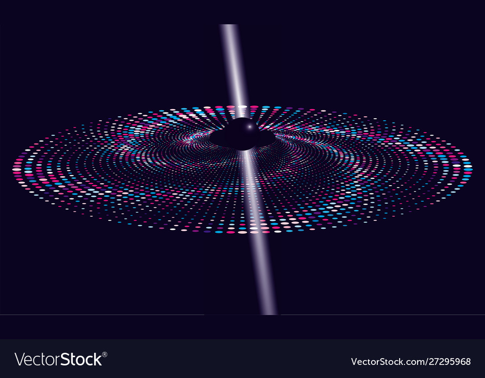 Dotted halftone spiral color pattern or texture vector image Dotted halftone spiral color pattern or texture