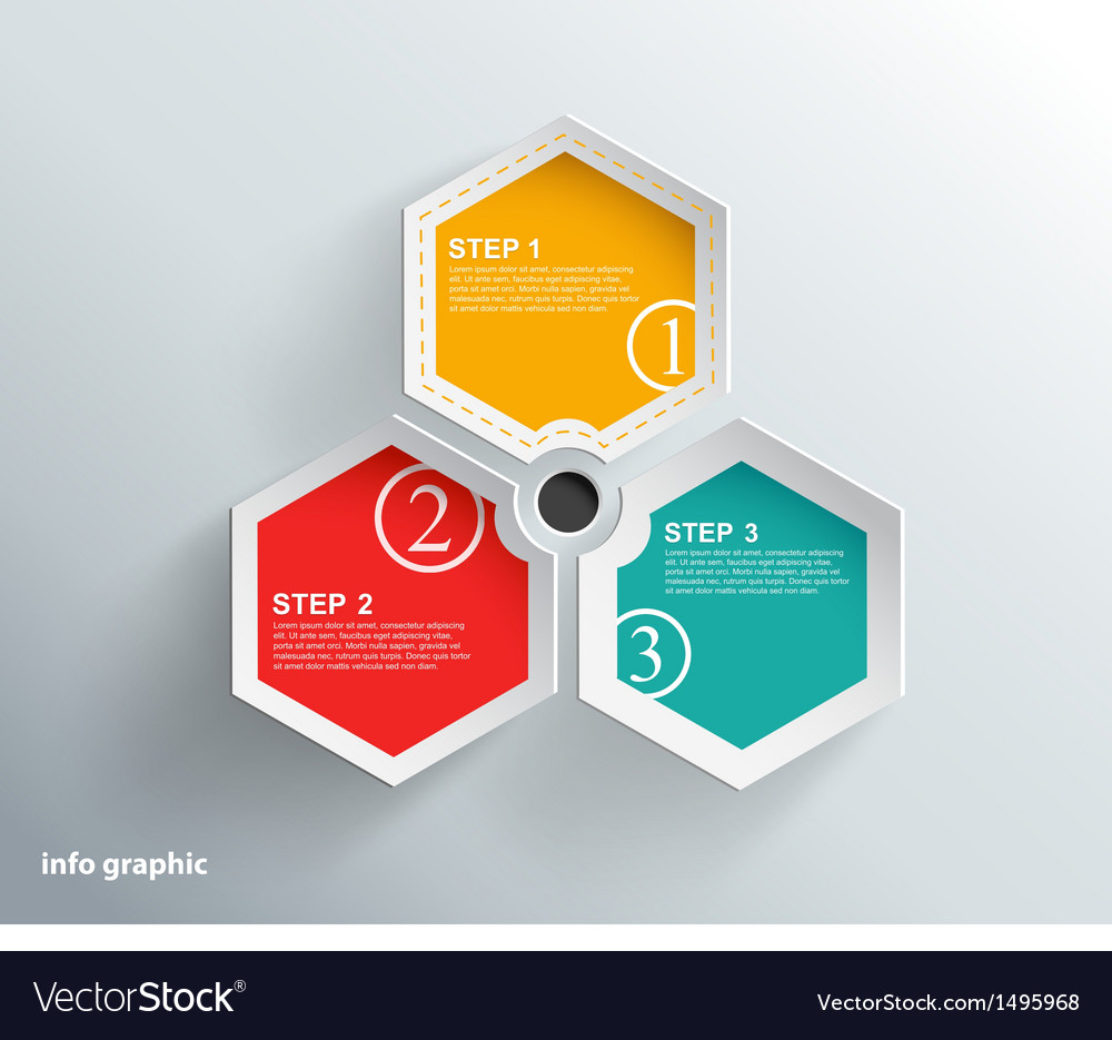 Info graphic objects with place for your text