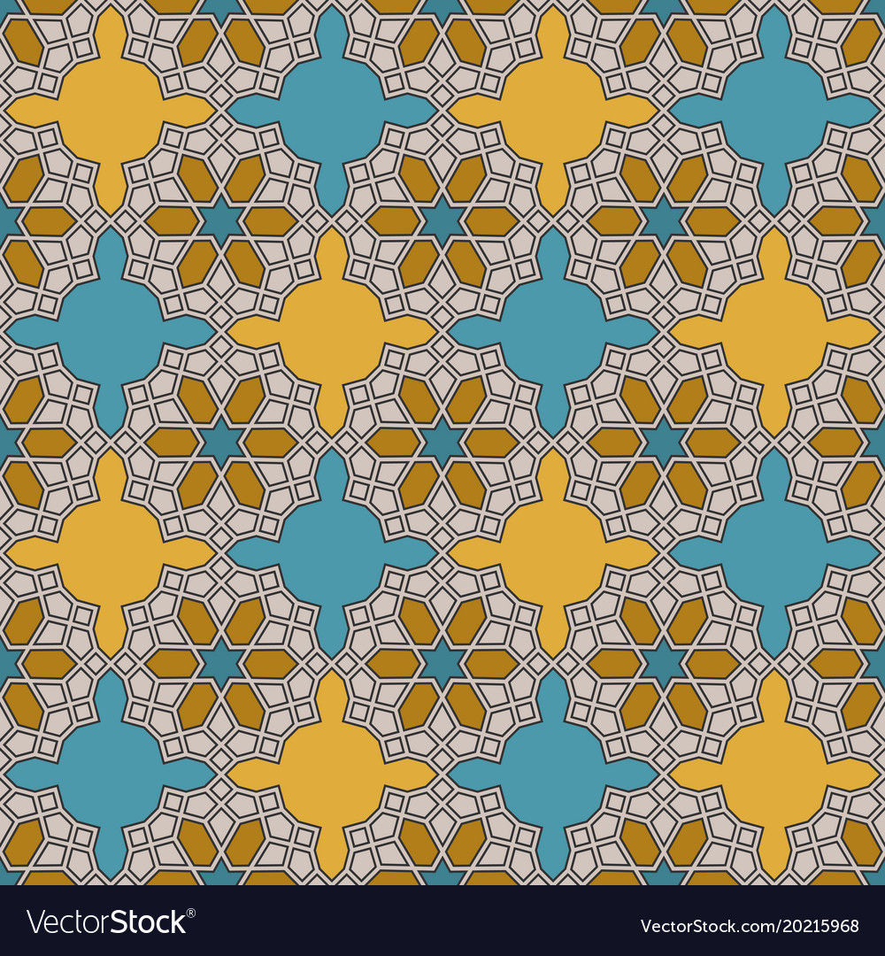 Seamless pattern in moroccan style