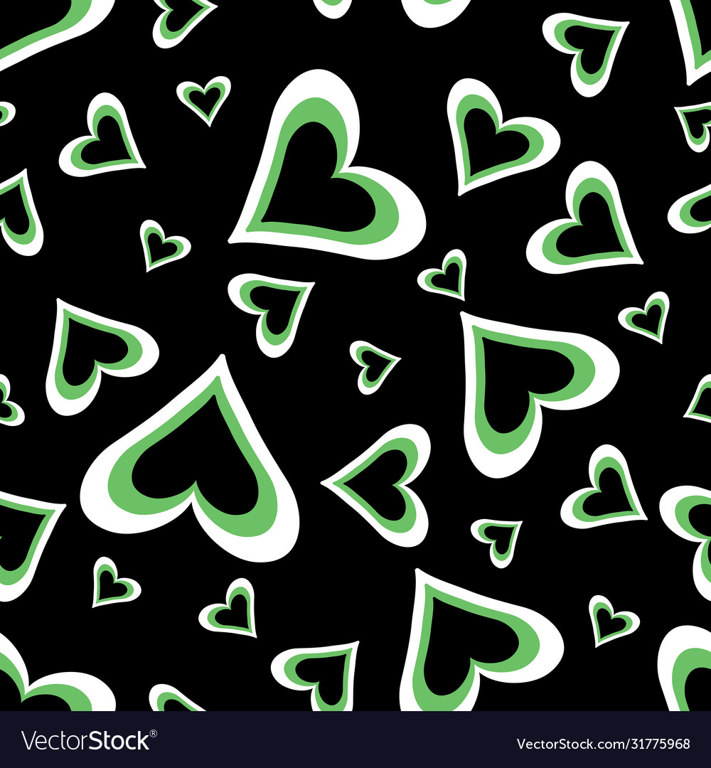 Seamless repeat heart pattern