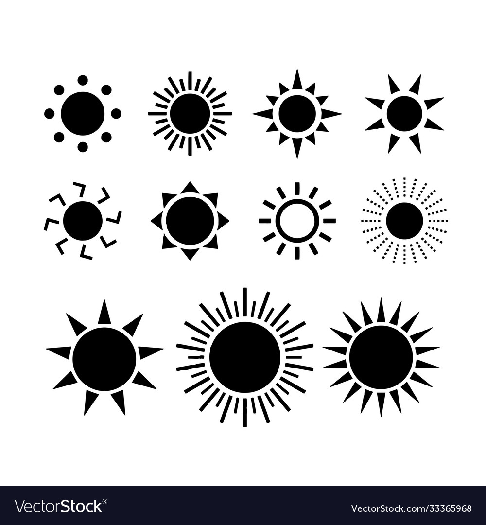 Sun set hand drawn vector image Sun set hand drawn