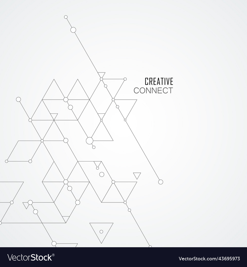 Abstract background of geometric triangles vector image Abstract background of geometric triangles