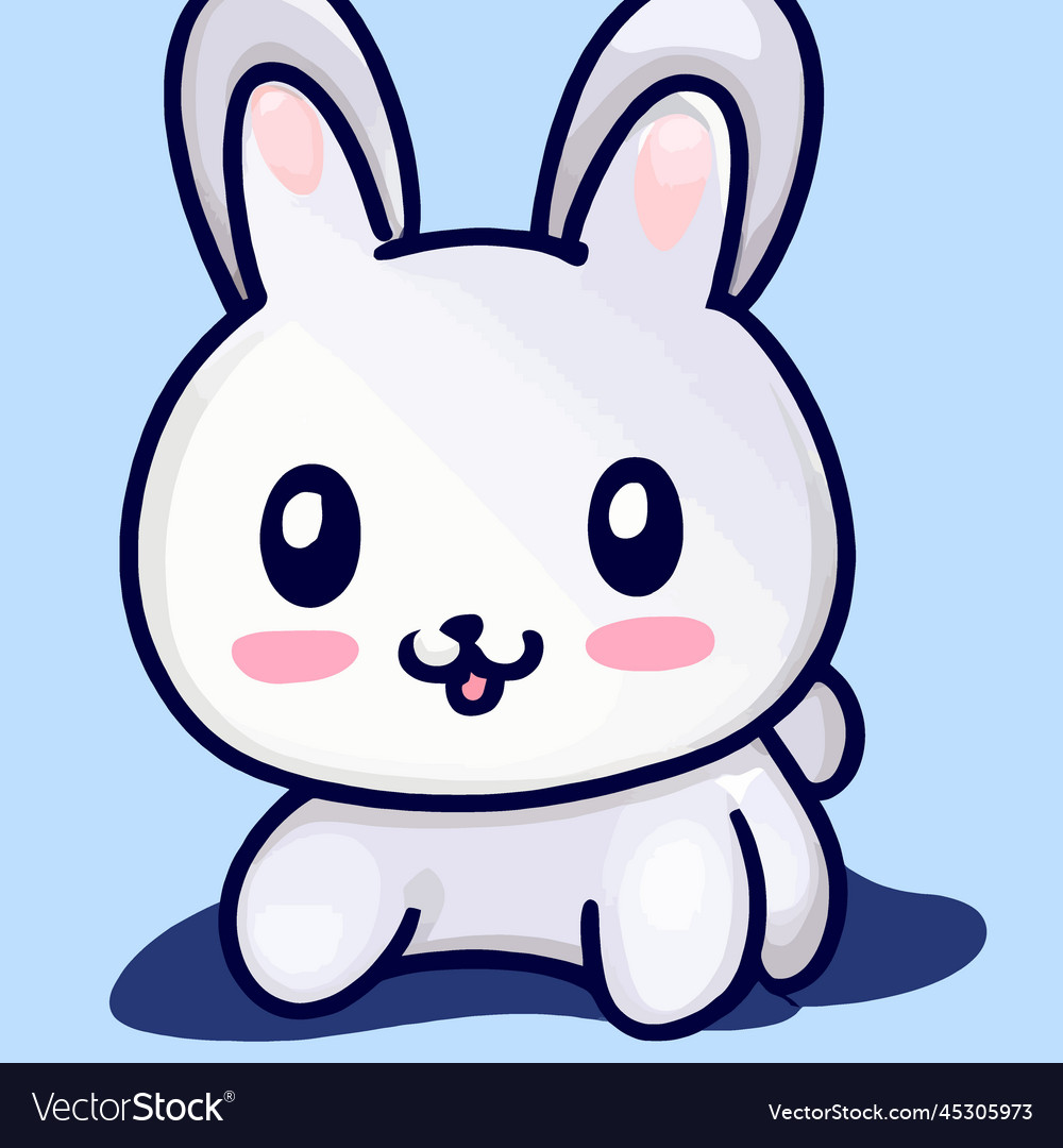 Easy How to Draw a Rabbit Tutorial and Rabbit Coloring Page