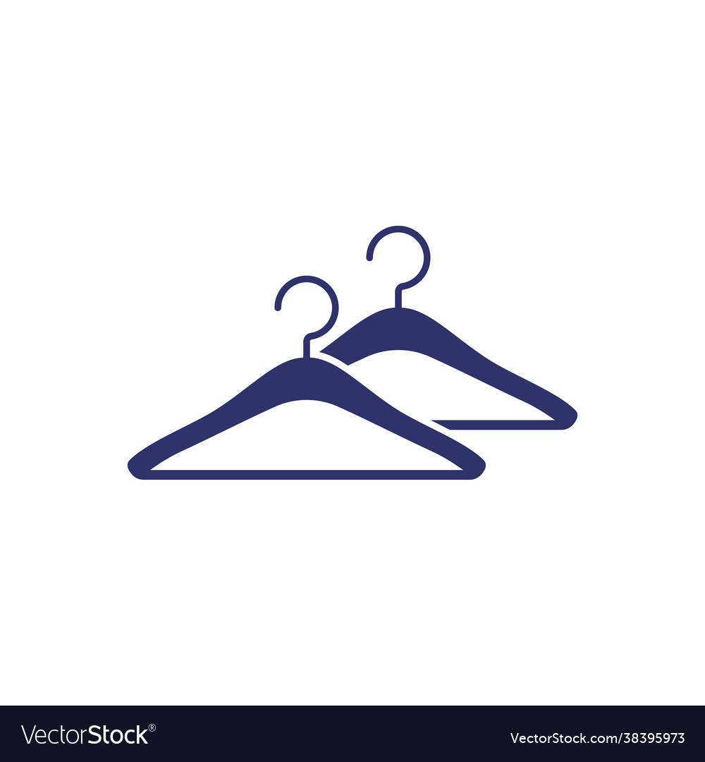 Hangers icon on white