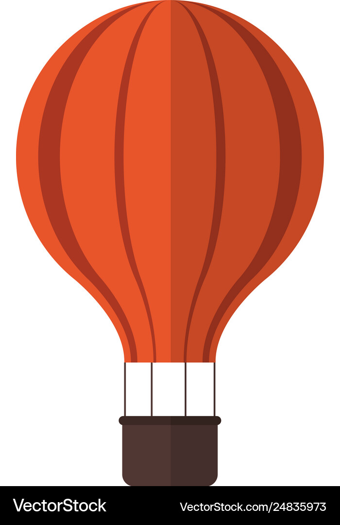 Hot air balloon symbol Royalty Free Vector Image