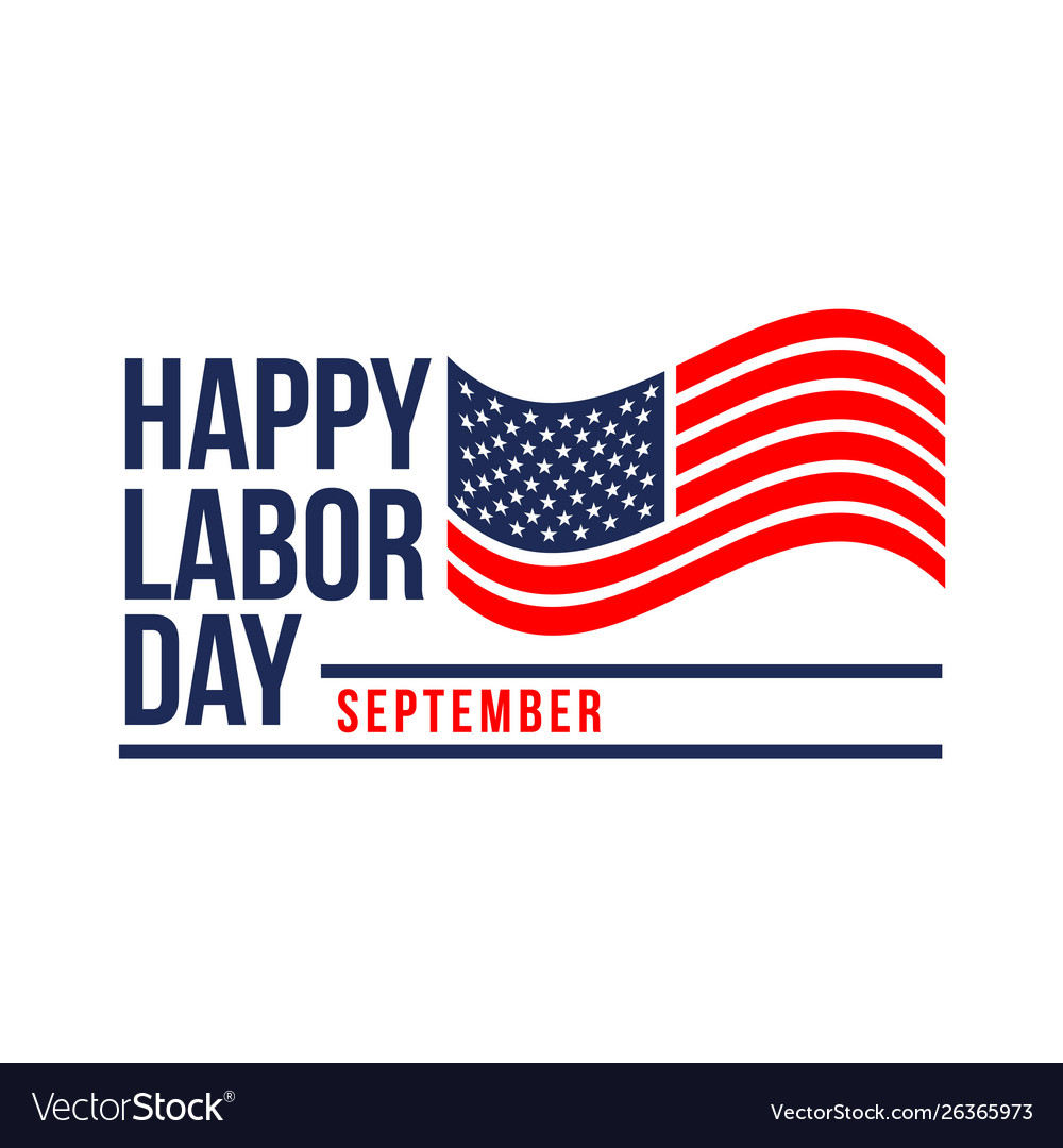Labor Day USA Flag Banner