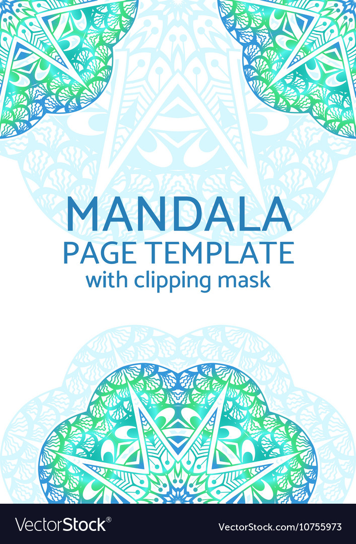 Mandala page template