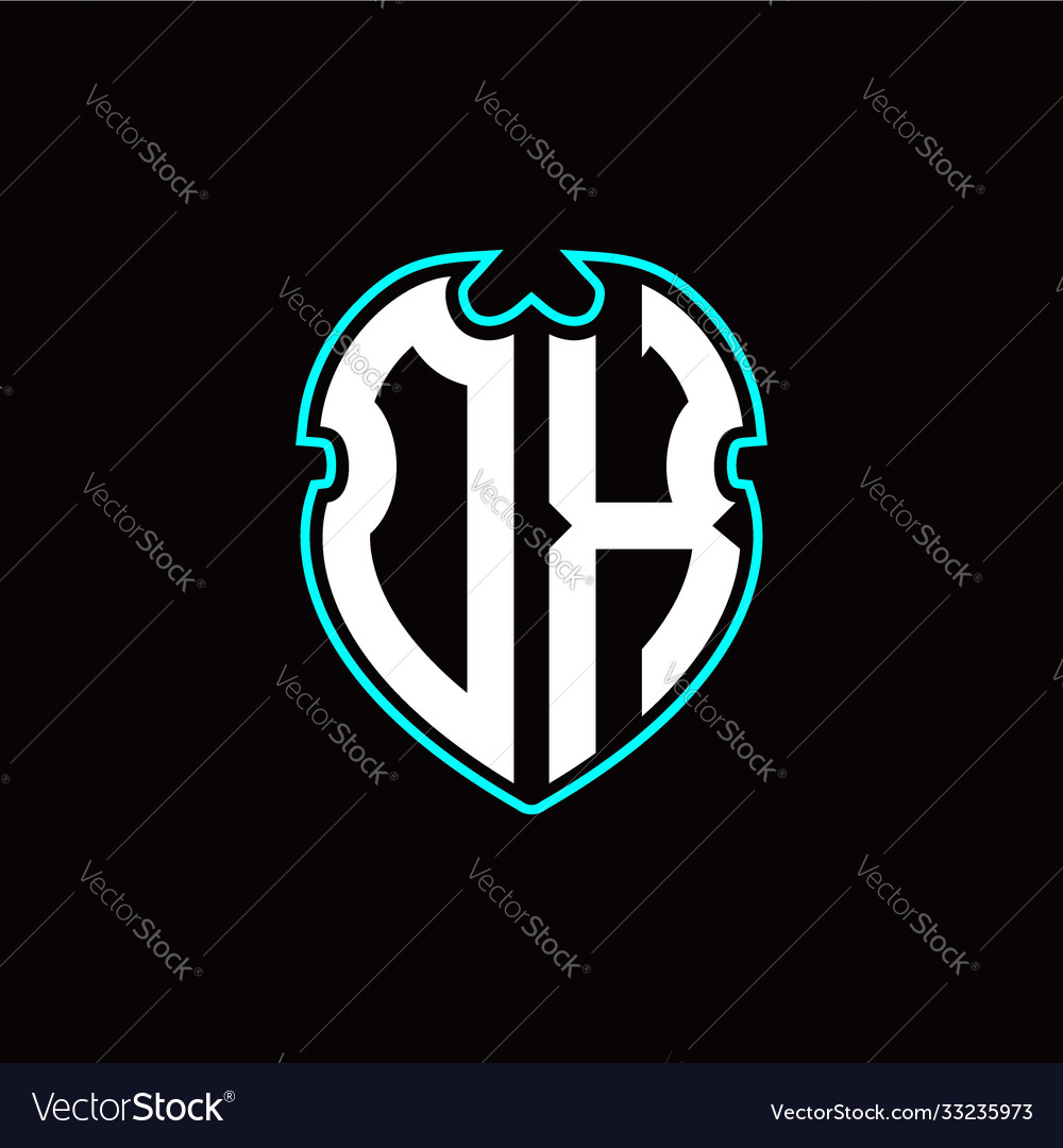 O x initial logo design with a shield shape vector image O x initial logo design with a shield shape