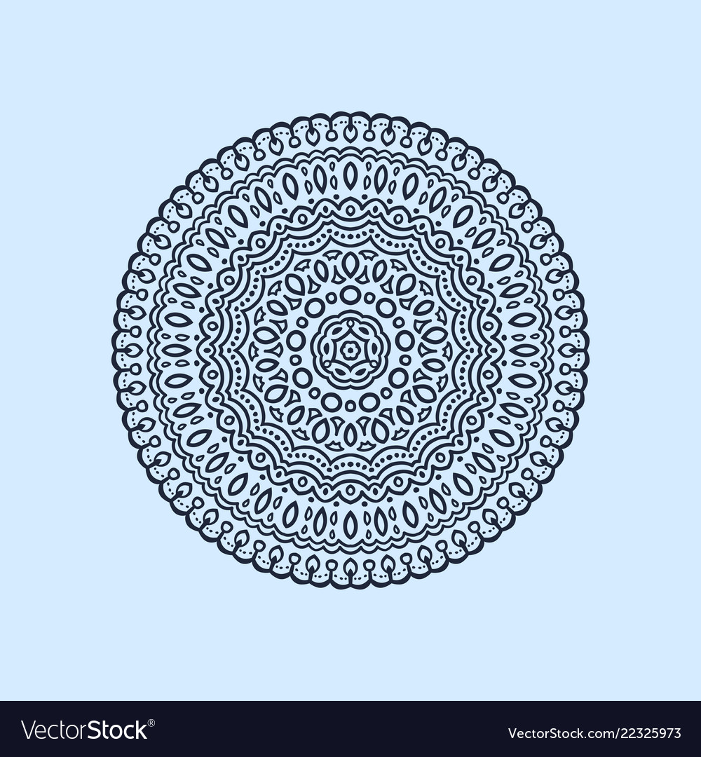 Pattern round vector image Pattern round